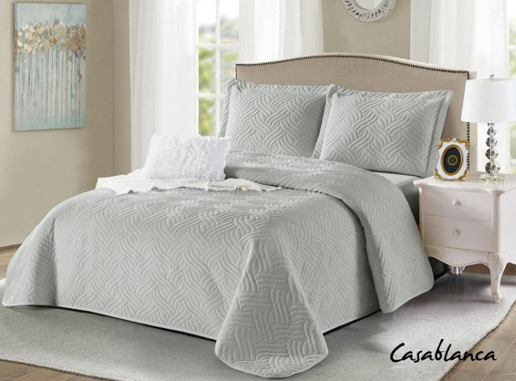 Покрывало с наволочками тонкое велюровое TANGO CASABLANCA CAS-24 230х250