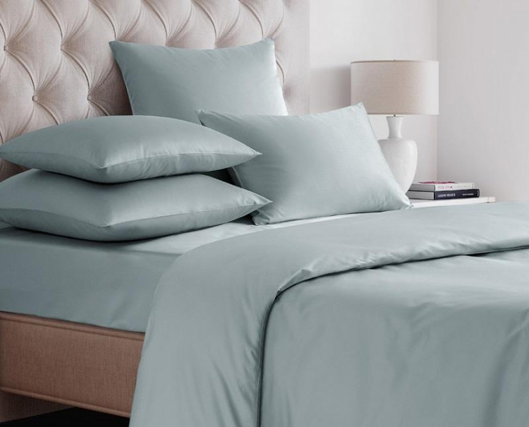 Комплект наволочек из сатина SAILID SL-12-70х70 серо-голубой 70х70 (2 шт)