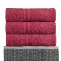 Полотенце махровое BAYRAMALY бордовое 40х70
