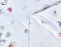 Постельное белье с летним одеялом из египетского хлопка Premium ASABELLA Ботаника 50х70 (2шт) 1,5-спальное