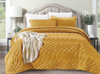 Покрывало с наволочками тонкое велюровое TANGO ROXETTE ROX-13 240х260