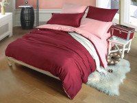 Постельное белье двухстороннее из полисатина ROSETE S-3 2-спальное