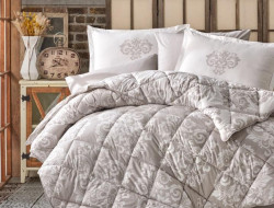 Постельное белье из ранфорса KARVEN N022 SADE BEIGE V-2 50х70 (1шт), 70х70 (1шт) 1,5-спальное