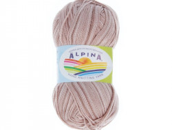 Пряжа ALPINA HOLLY MELANGE №12 бежево-розовая-темно-бежево-розовая 100% мерсеризованный хлопок 10 шт х 50 гр, 200 м +/- 10 м