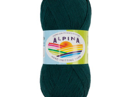 Пряжа ALPINA VIVEN №31 темно-зеленая 100% бамбук 10 шт х 50 гр, 405 м +/- 15 м
