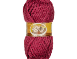 Пряжа ADELIA FAST №07 бордовая 78% акрил, 22% шерсть, 3 шт х 150 гр, 45 м +/- 2 м