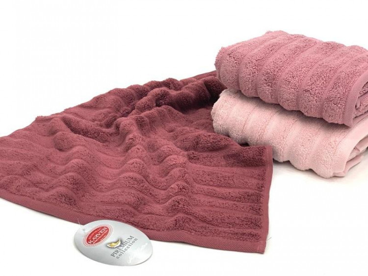 Набор полотенец махровых хлопковых KARVEN MICRO COTTON PREMIUM HS994 EZGI-5 70х140 (3шт)