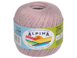 Пряжа ALPINA LENA №27 грязно-сиреневая 100% мерсеризованный хлопок 10 шт х 50 гр, 280 м +/- 15 м
