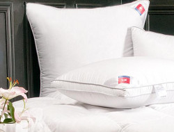 Подушка пуховая в сатине Легкие Сны ЛОРЕТТА 50х68х4 мягкая