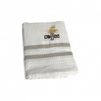 Набор кухонных полотенец вафельных хлопковых KARVEN HM779 COFEE V1 бежевый 50х75 (12шт)