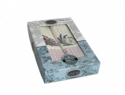 Набор кухонных полотенец вафельных хлопковых KARVEN HM750 ЛАВАНДА V3 50х70 (2шт)