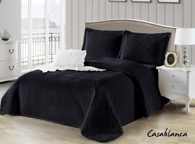 Покрывало с наволочками тонкое велюровое TANGO CASABLANCA CAS-25 230х250