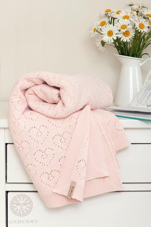 Плед LUXBERRY LUX 4 розовый 100х150