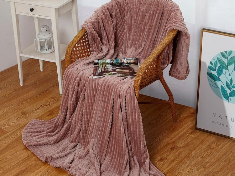 Плед из велсофта АЛЬВИТЕК SOFT PLUSH CARRE 003-SP 200х220