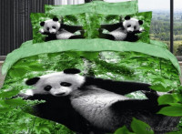 Постельное белье из сатина-премиум DIVA AFRODITA ПАНДА 045 70х70 (2шт) 2-спальное