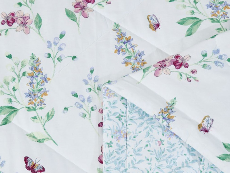 Постельное белье с летним одеялом из сатина ASABELLA 1617-OSPS 50х70 (2шт) 1,5-спальное