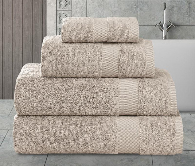 Полотенце хлопковое махровое KARNA AREL капучино 50х100