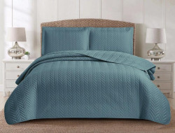 Покрывало тонкое из микрофибры TANGO AMZ MARRAKECH серо-голубое 215х240