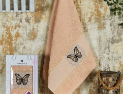 Полотенце махровое KONTES бежевое 50х90 в коробке