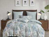 Постельное белье из фланели-люкс ASABELLA Лесные травы 50х70 (2шт) и 70х70 (2шт) евро