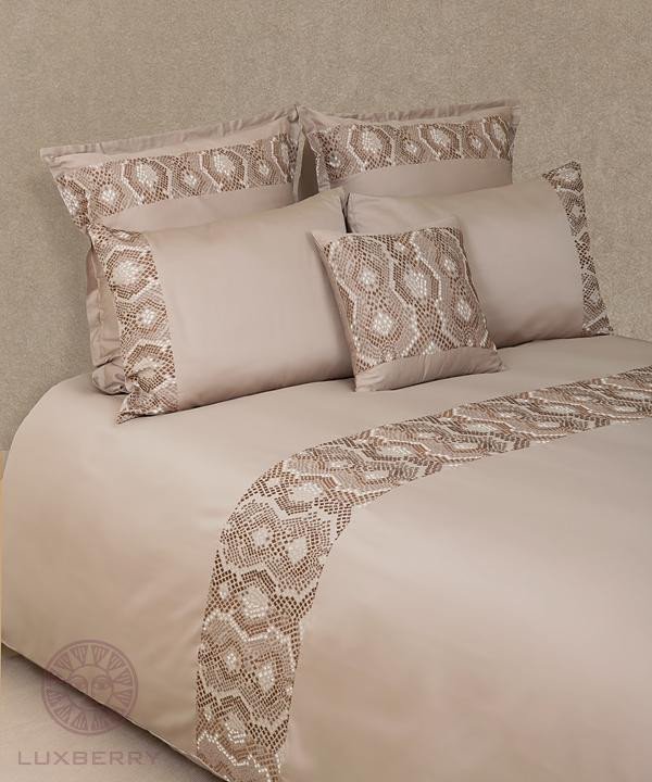 Наволочка LUXBERRY SNAKE умбра 50х70