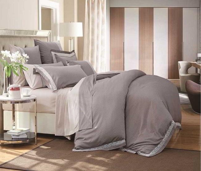 Постельное белье из египетского хлопка с вышивкой ASABELLA 611-4 50х70 (2шт) евро