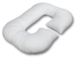 Подушка стеганая для беременных АЛЬВИТЕК ЛЕБЯЖКА-МИКРОФИБРА С 400х35