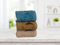 Набор кухонных полотенец махровых хлопковых KARVEN HM726 EYSAN V2 30х50 (3шт)