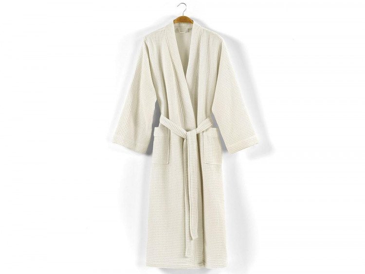 Халат вафельный из хлопка CASUAL AVENUE MIA ivory XL