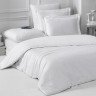 Постельное белье однотонное из сатина KARNA LOFT белое евро