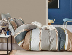 Постельное белье двухстороннее из твил-сатина SAILID BP-165-4 семейное