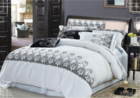 Постельное белье из сатина с вышивкой CRISTELLE BEDING SET TCR04-02 евро