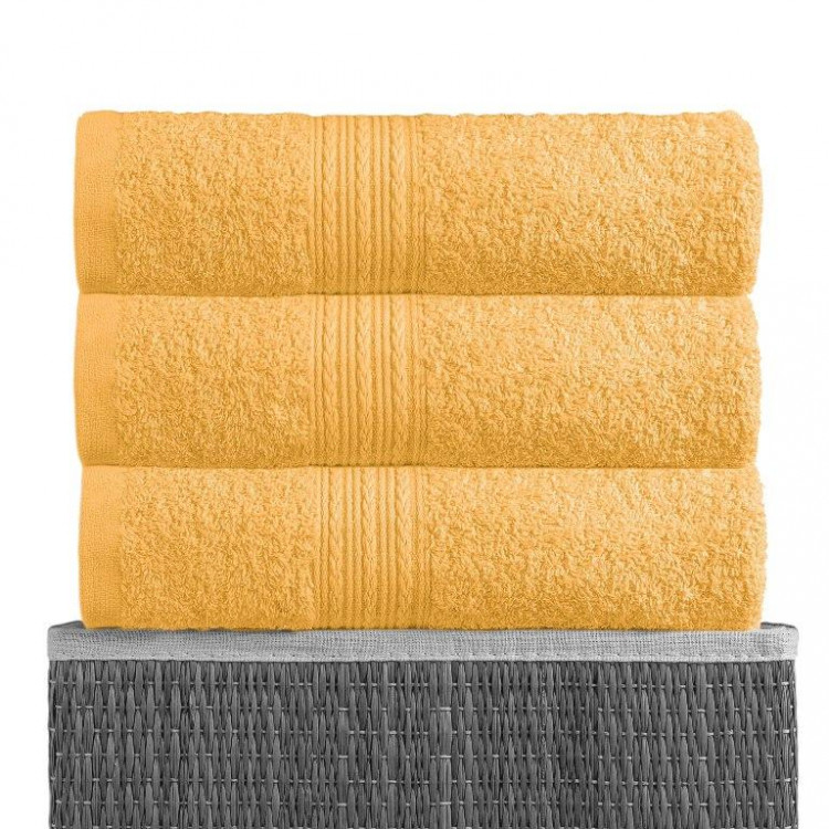 Полотенце махровое BAYRAMALY желтое 40х70