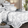 Постельное белье из жаккарда с оборкой KARVEN N008-616 50х70 (2шт), 70х70 (2шт) евро