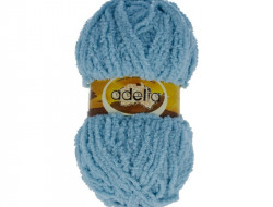 Пряжа ADELIA SOFIA №23 голубая 100% полиэстер, 10 шт х 50 гр, 90 м +/- 6 м