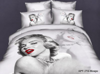 Постельное белье из сатина-премиум DIVA AFRODITA МОНРО 274 70х70 (2шт) 2-спальное