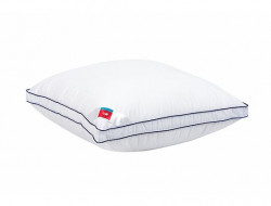 Подушка из искусственного лебяжьего пуха в тике Легкие Сны АДЭЛЬ 68х68 средняя