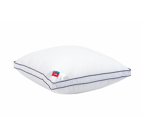 Подушка из искусственного лебяжьего пуха в тике Легкие Сны АДЭЛЬ 68х68 средняя