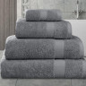Полотенце хлопковое махровое KARNA AREL серое 50х100