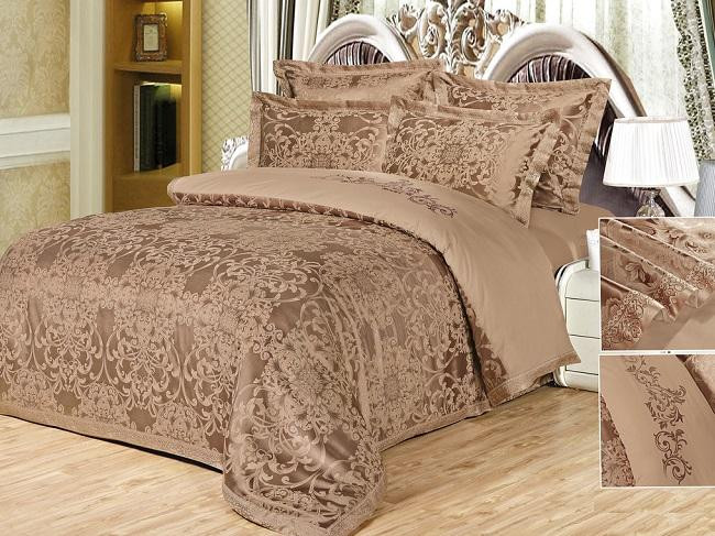 Постельное белье жаккардовое с вышивкой SILK PLACE 094-4-1721 2-спальное 50х70 (2шт)