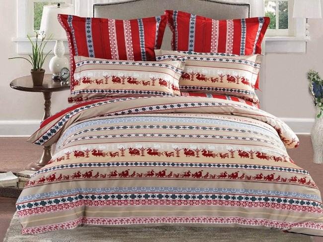 Постельное белье из сатина печатного САЙЛИД B-163 семейное