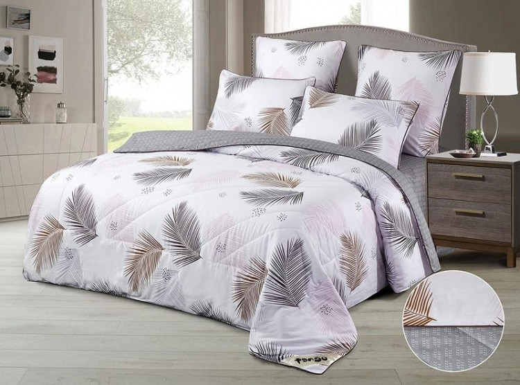 Постельное белье двухстороннее из твила с одеялом TANGO PRIMAVERA депальма 50х70 (2шт) евро