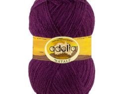Пряжа ADELIA NATALI №32 темно-сиреневая 100% акрил, 10 шт х 50 гр, 300 м +/- 10 м