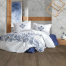 Постельное белье из ранфорса KARVEN N023/1 MANDORA NAVY BLUE 50х70 (2шт) евро