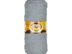 Пряжа ADELIA MIMI №03 серая 100% полиэстер, 5 шт х 100 гр, 80 м +/- 4 м