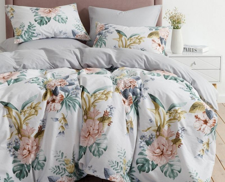 Постельное белье двухстороннее из твил-сатина SAILID BP-168-4 семейное