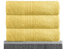 Полотенце махровое BAYRAMALY лимонное 40х70