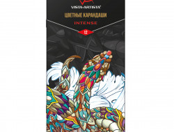 Набор цветных карандашей VISTA-ARTISTA INTENSE VICPM-12 12 цветов в металлическом пенале