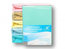Простыня трикотажная на резинке АЛЬВИТЕК ментол 180х200