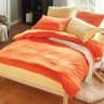Постельное белье двухстороннее из полисатина ROSETE S-4 2-спальное